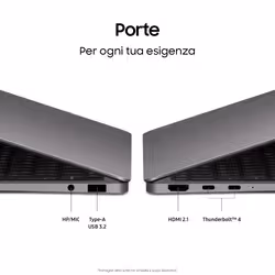 Samsung Galaxy Book6 Pro (14", Ultra 7 356H, 32GB), Copilot+PC, lntel® Core™ Ultra 7 processor 356H, 1TB, Portatile, Batteria fino a 30 ore*, Design sottile, Dynamic AMOLED 2X display, Touchscreen, Touchpad Aptico, Galaxy Al, Gray - Vista aggiuntiva 3