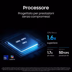 Samsung Galaxy Book6 Pro (14", Ultra 7 356H, 32GB), Copilot+PC, lntel® Core™ Ultra 7 processor 356H, 1TB, Portatile, Batteria fino a 30 ore*, Design sottile, Dynamic AMOLED 2X display, Touchscreen, Touchpad Aptico, Galaxy Al, Gray - Vista aggiuntiva 4