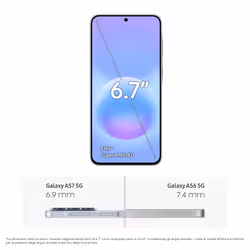 Samsung Galaxy A57 5G 17 cm (6.7") Doppia SIM Android 16.0 USB tipo-C 8 GB 128 GB 5000 mAh Blu - Vista aggiuntiva 6