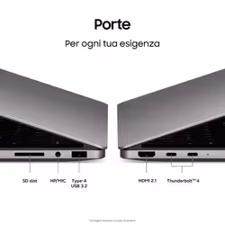 Samsung Galaxy Book6 Ultra (16", Ultra 7 356H, 32GB), Copilot+PC, NVIDIA® GeForce RTX™ 5060, Processore lntel® Core™ Ultra 7 356H, 1TB, Portatile, Batteria fino a 30 ore*, Dynamic AMOLED 2X, Touchscreen, Touchpad Aptico, Galaxy Al, Gray - Vista aggiuntiva 4
