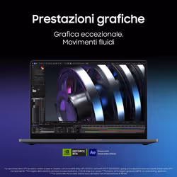 Samsung Galaxy Book6 Ultra (16", Ultra 7 356H, 32GB), Copilot+PC, NVIDIA® GeForce RTX™ 5060, Processore lntel® Core™ Ultra 7 356H, 1TB, Portatile, Batteria fino a 30 ore*, Dynamic AMOLED 2X, Touchscreen, Touchpad Aptico, Galaxy Al, Gray - Vista aggiuntiva 5