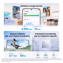 Samsung Galaxy SM-S741BLGDEUE smartphone 17 cm (6.7") Doppia SIM Android 17 5G USB tipo-C 128 GB 4900 mAh Verde - Vista aggiuntiva 5