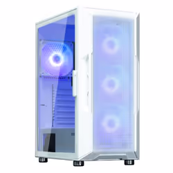 Zalman I3 NEO ARGB WHITE, Midi Tower, PC, Bianco, ATX, micro ATX, Mini-ITX, Plastica, Acciaio, Vetro temperato, Gaming