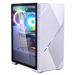Zalman Z3 Iceberg White, Midi Tower, PC, Bianco, ATX, EATX, micro ATX, Mini-ITX, Plastica, Acciaio, Vetro temperato, 16,3 cm