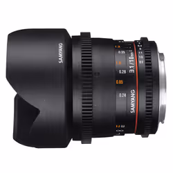 Samyang 10mm T3.1 VDSLR ED AS NCS CS II SLR Obiettivo ultra-ampio Nero - Vista aggiuntiva 5