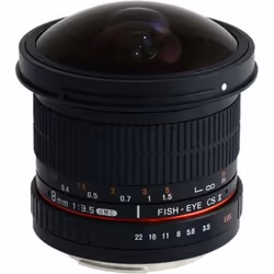 Samyang 8mm f/3.5 Asph IF MC Fisheye CSII WH, Obiettivo fish-eye ampio, 10/7, Sony A