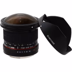 Samyang 8mm f/3.5 Asph IF MC Fisheye CSII WH SLR Obiettivo fish-eye ampio Nero