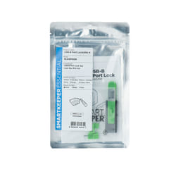 Smartkeeper BL04PKGY Bloccaporte + chiave USB di tipo B Verde Plastica 1 pz