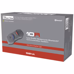 Sena 10R Sistema di comunicazione Bluetooth Confezione doppia, nero per uomo