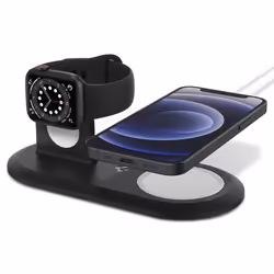 Spigen AMP02796, Interno, Carica wireless, Nero