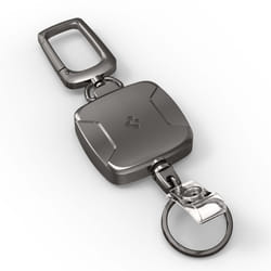 Spigen Carabiner Reel Clip Portachiavi Grafite