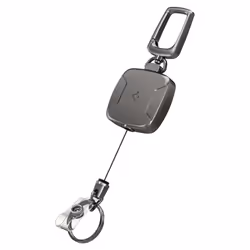 Spigen Carabiner Reel Clip Portachiavi Grafite - Vista aggiuntiva 4