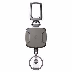 Spigen Carabiner Reel Clip Portachiavi Grafite - Vista aggiuntiva 5