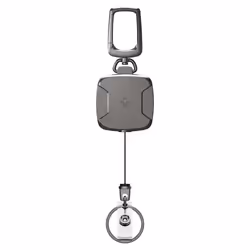 Spigen Carabiner Reel Clip Portachiavi Grafite - Vista aggiuntiva 6