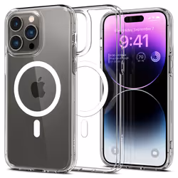 Spigen ACS04825, Cover, Apple, iPhone 14 Pro Max, 17 cm (6.7"), Trasparente, Bianco