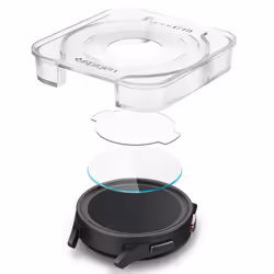 Spigen AGL05346 accessorio indossabile intelligente Protezione per schermo Trasparente Vetro temperato - Vista aggiuntiva 4