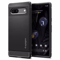 Spigen Rugged Armor, Cover, Google, Pixel 7a, 15,5 cm (6.1"), Nero