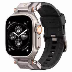 Spigen AMP06065, Cinturino per orologio, Apple, Apple Watch Series (49mm/45mm/44mm/42mm), Nylon, Poliuretano termoplastico (T ...