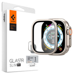 Spigen AGL06161 accessorio indossabile intelligente Protezione per schermo Titanio Metallo, Vetro temperato