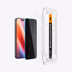 Spigen GLAS.tR EZ Fit | Privacy Pellicola proteggischermo trasparente Apple 2 pz