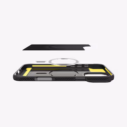 Spigen Rugged Armor (MagFit) custodia per cellulare 16 cm (6.3") Cover Nero - Vista aggiuntiva 3