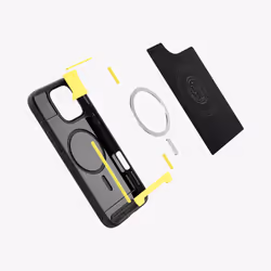 Spigen Rugged Armor (MagFit) custodia per cellulare 16 cm (6.3") Cover Nero - Vista aggiuntiva 4