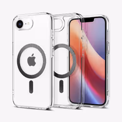 Spigen Ultra Hybrid (MagFit) custodia per cellulare 15,5 cm (6.1") Cover Carbonio, Trasparente - Vista aggiuntiva 2