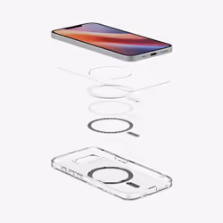 Spigen Ultra Hybrid (MagFit) custodia per cellulare 15,5 cm (6.1") Cover Carbonio, Trasparente - Vista aggiuntiva 5