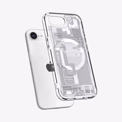 Spigen Ultra Hybrid Zero One Cover iPhone 16e MagFit Bianco - Vista aggiuntiva 3