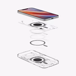 Spigen Ultra Hybrid Neo One (MagFit) custodia per cellulare 15,5 cm (6.1") Cover Nero, Trasparente - Vista aggiuntiva 5