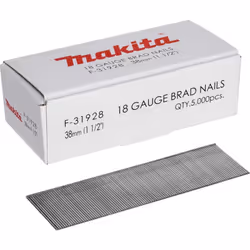 Makita chiodo a testa ribaltabile 1,2 x 38 mm F-31928ProprietàSpessore 1,2 mmSagoma 18 GaLunghezza 38 mmNumero 5000Adatto per ...
