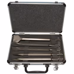 Scatola da 2 punte, 2 scalpelli, 1 scalpello largo SDS-PLUS per cemento - Makita D-42379 Scatola da 2 punte, 2 scalpelli, 1 s ...