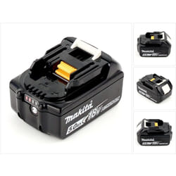 Bl 1850 b Batteria al litio da 18V 5,0 Ah ( 197280-8 / 632f15-1 ) con indicatore led - Successore del 196672-8 - Makita