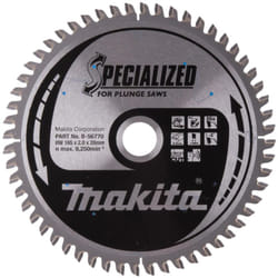 Lama circolare Makita, speciale per seghe a tuffo 165 x 20 mm - 56 denti - alluminio