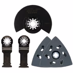 Makita STARLOCK confezione da 5 pezzi per legno - B-67511 Questa confezione da 5 di accessori Starlock Makita contiene una la ...