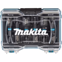 Makita E-15768, Set di bussole, 1/4", Metrico, 6 testina/e, 6,7,8,10,12,13 mm, Acciaio