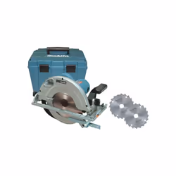 Dati tecnici sega circolare Makita 5903RKX1: Potenza assorbita 2000 Watt Velocità 4500 g/min Dim. lxwxh 400x185x286 mm Lunghe ...