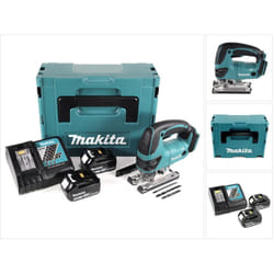 Djv 180 rmj Seghetto alternativo a batteria 18V + 2x Batterie 4,0Ah + Caricabatterie + Valigetta - Makita