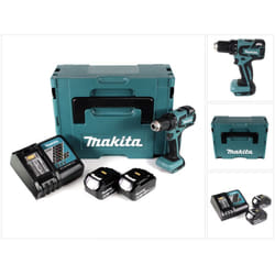 Ddf 459 rtj Trapano avvitatore a batteria 18V 45Nm in valigetta Makpac + 2x Batterie 5,0 Ah + Caricabatterie - Makita