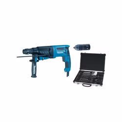 Il tassellatore Makita HR2630TX1 viene proposto in questo set fornendo in dotazione un praticissimo kit di scalpelli e punte ...