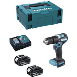 Trapano a Percussione MAKITA DHP487RFJ (2 x 3,0 Ah + DC18RC + MAKPAC 2)