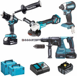 Makita - Set Elettroutensili DLX4158TJ 18V 5Ah