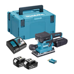 Makita DBO381RTJU levigatrice portatile Levigatrice orbitale 12000 Giri/min Nero, Blu