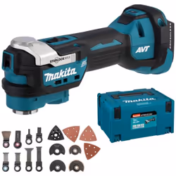 Multiutensile a batteria Makita LXT DTM52ZJX2, 18V, Makpac, accessori (senza batteria, senza caricabatterie)La tecnologia AVT ...