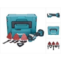 Multiutensile a batteria Makita DTM 52 ZJX4 18 V Starlock Max Brushless + kit accessori + Makpac - senza batteria, senza caricabatterie