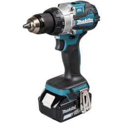 Trapano a percussione a batteria Makita DHP489RTJ, 18V 2x 5,0 Ah e caricabatterie in MAKPAC
