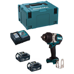 Avvitatore ad Impulsi Makita DTW1002RTJ (2 x 5,0 Ah + DC18RC + makpac 3)