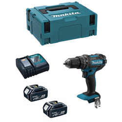 Makita - Trapano a Percussione DHP482RTJ (2 x 5,0Ah + DC18RC + makpac 2)
