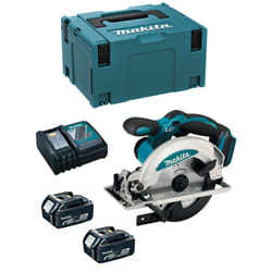Makita - Sega Circolare DSS610RTJ (2 x 5,0 Ah + DC18RC + makpac 3)