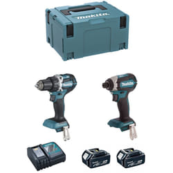Makita - Kit DLX2189TJ (DDF484 + DTD153 + 2 x 5,0 Ah + DC18RC + makpac 3)